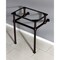Fauceture VBH242030ORB Templeton 24"x20-3/8"x30" Brass Console Sink Legs, Brnz VBH242030ORB - alternate 2